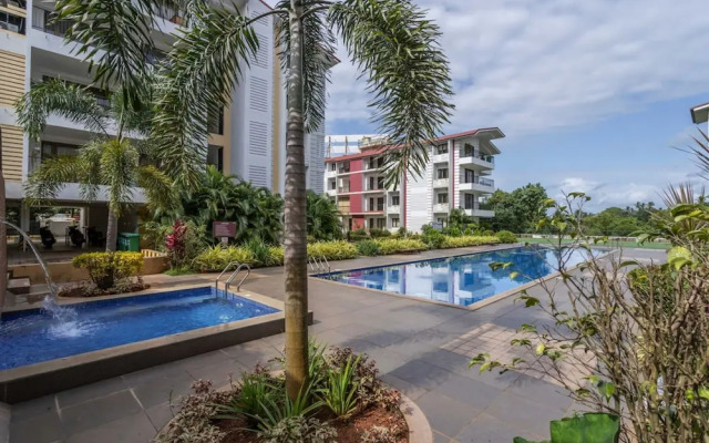 1BR w Pool Sauna Near Calangute Baga Beach