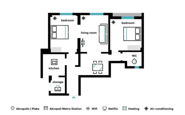 Acropolis Heart 2Bd Apartment In Plaka By Upstreet