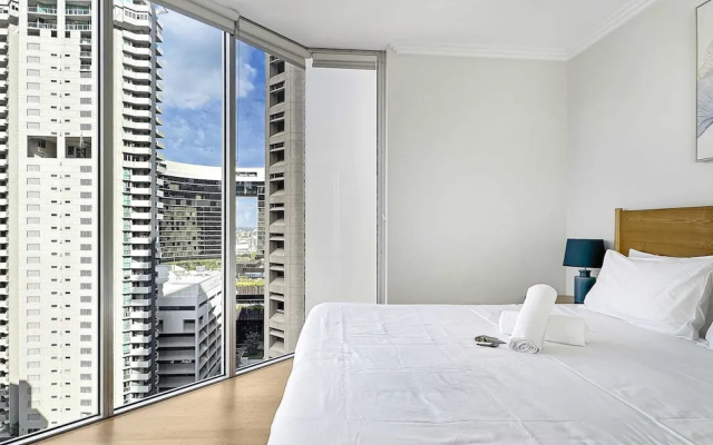 High-rise 2-bed Apartment With Gym, BBQ & Pool – Guest Rooms – Brisbane