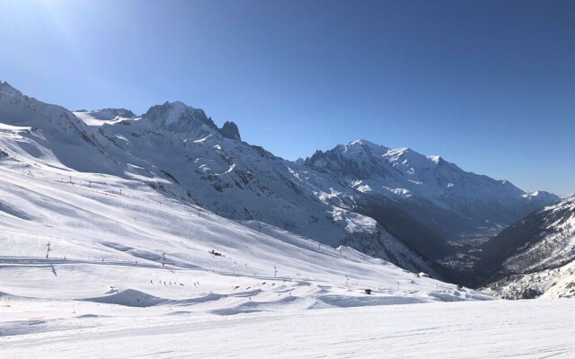 Calme nature ski à Vallorcine Mont Blanc