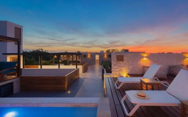 Cozy 1Bbrm +Garden and Private Pool Aldea Zama