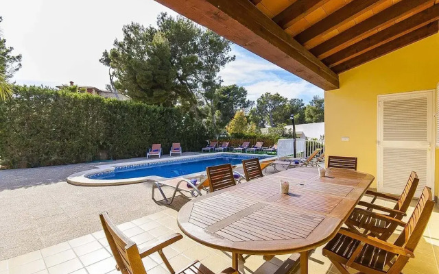 The Villa Located in Cala Vinyes, has a Private Pool