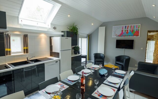 Chic Cottages in Plouguin France With Private Swimming Pool