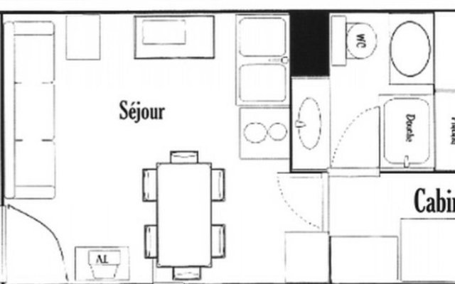 Appartement Hauteluce, 1 pièce, 4 personnes - FR-1-293-155