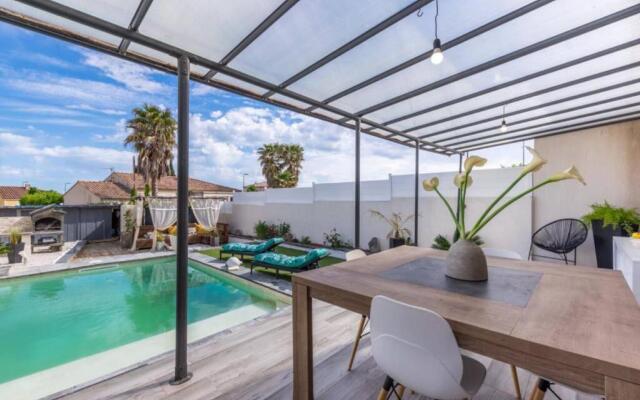 Villa avec piscine au calme 6 personnes