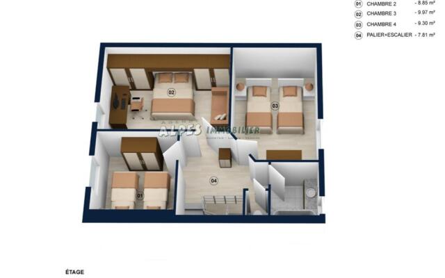 Paturage Demi Chalet 4 Chambres