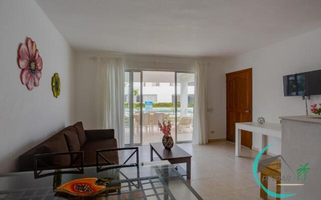 Close To The Beach! Pink Apartment,2Br,2Bt