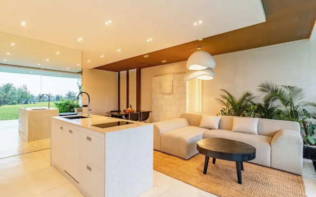 Azure 2BR Villa in Ubud Rice Field views