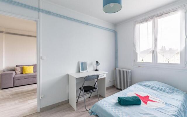 Appart T3 Bien situé a Bourges + Wifi