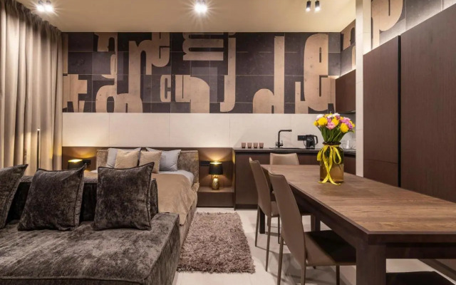 Twin studio apartments in the center near Most City