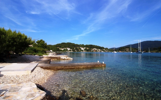 Holiday house Gradina 1 - private pool: Cove Gradina (Vela Luka), Island Korcula