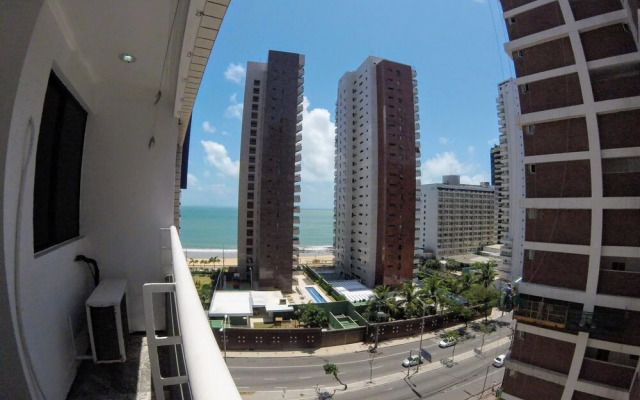 Flat com linda vista mar, perto de tudo !!!