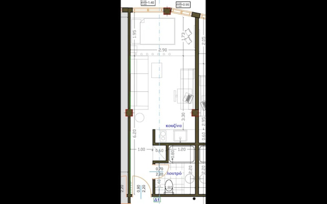 New Deluxe Studio 1 - Downtown Thessaloniki-fully Equipped