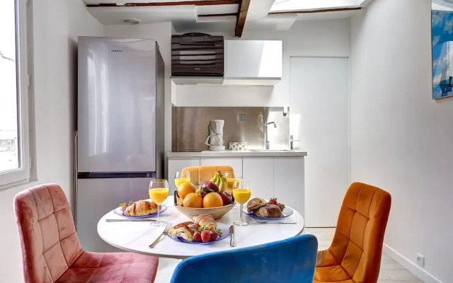 Chic 1BR Steps from Montorgueil
