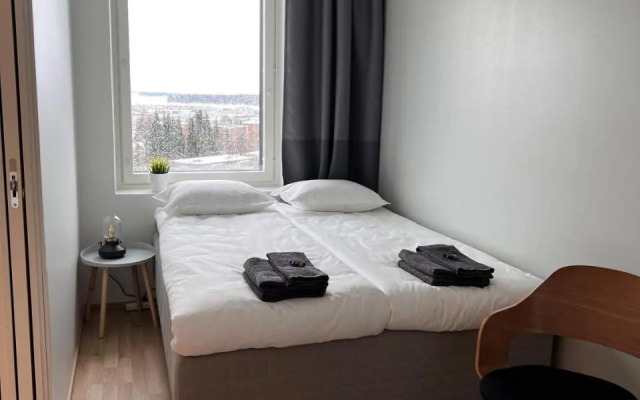 City apartment with lake view and free parking