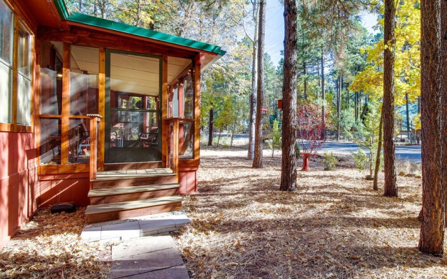 Pinetop-lakeside Cabin Rental: Porch & Fire Pit!