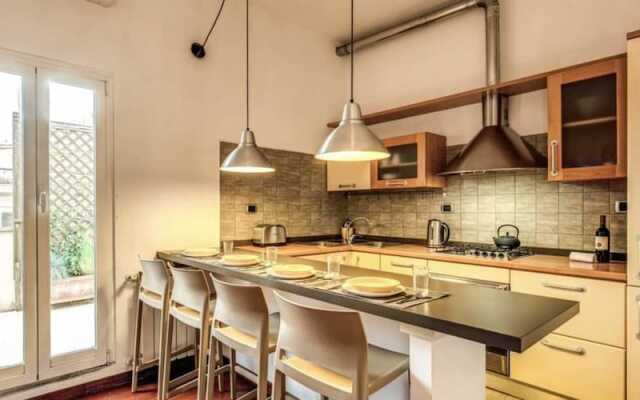 Attic terrace with St Peter's Dome View