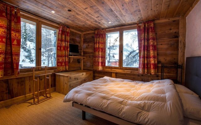 Bosset - Appartement, style chalet. Bien équipé avec cheminée.