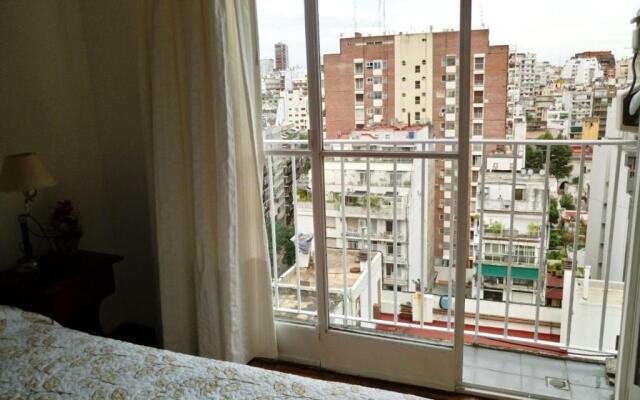 Departamento 1 ambiente luminoso en Recoleta - Piso 14
