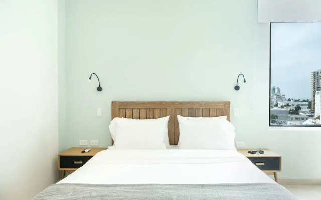 w Trendy 2BR in the Heart of Bocagrande