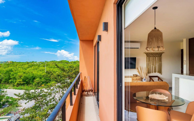 Penthouse Studio with Gym, Swimming-pool, Outdoor BBQ, Aldea Savia