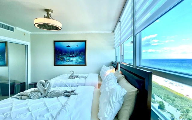 Direct ocean front condo Miami Beach