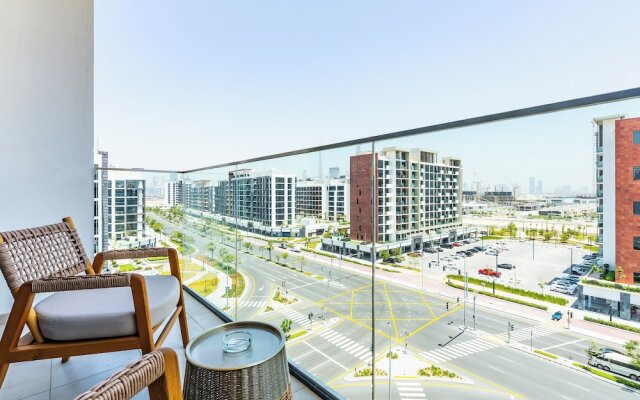 Condo With Burj Khalifa View In City