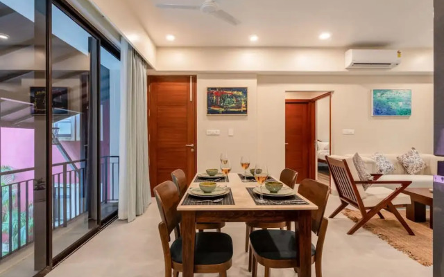 Sol Banyan by Hireavilla - 2BR w Pool in Candolim