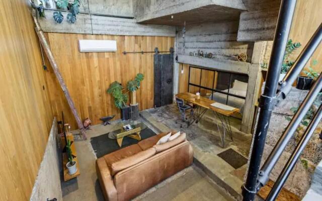 Unique Industrial-Style Apartment in Auckland