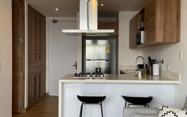 w Wonderful 1BR With Moder Balcony in Poblado