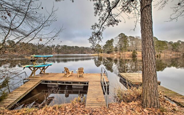 Lakefront & Trailside Escape w/ Private Dock +deck