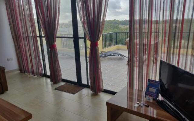 Panoramic Penthouse in Marsascala which enjoys sea and country views