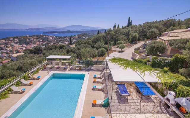 Villa Agathi with amazing view and pool