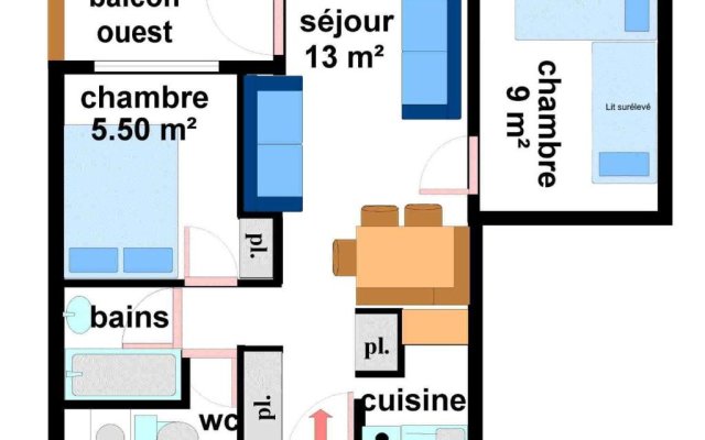 Appartement Lanslebourg-Mont-Cenis, 3 pièces, 7 personnes - FR-1-508-98