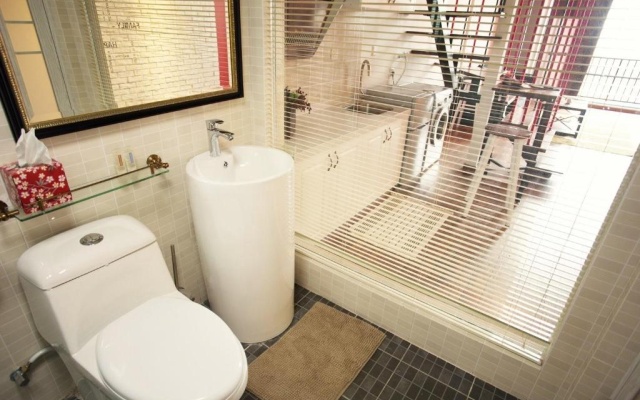 April Fair Duplex Apartment Guagnzhou South Railway Station Min Jie Branch – Bathroom – Guangzhou