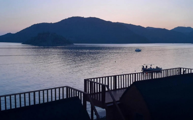 Bungalow with Pier, Terrace, View in Bozburun