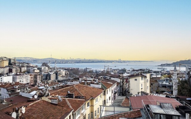Flat With Bosphorus View and Terrace in Beyoglu