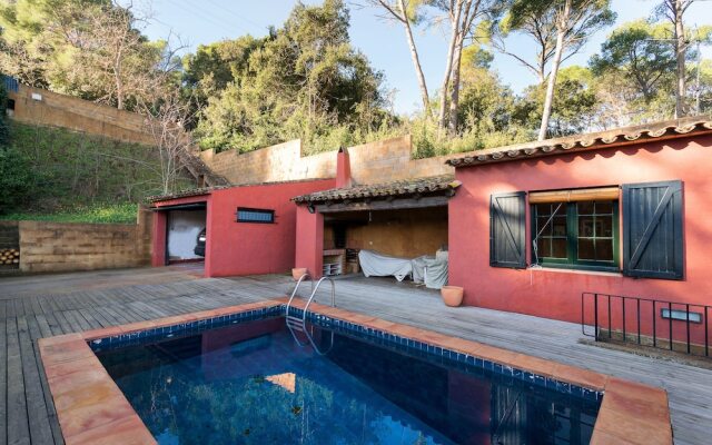 Bohemian villa con piscina privada en Playa Tamariu