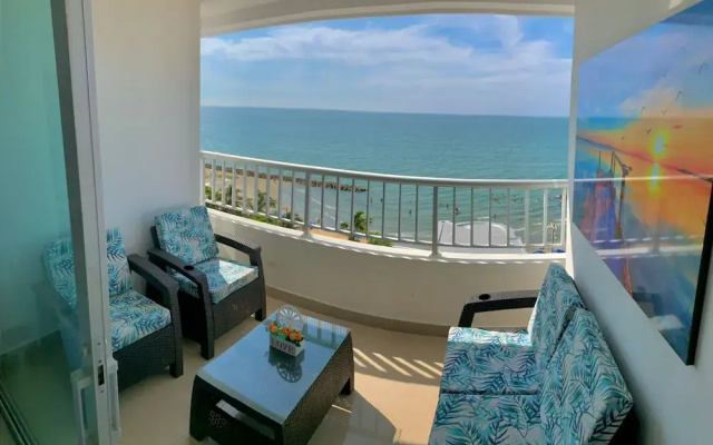 2P1-6 Apartamento Frente Al Mar Con Wifi
