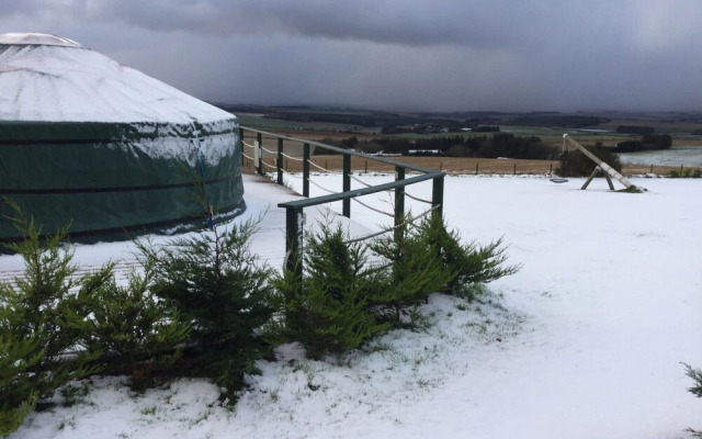 Green Yurt With Hot Tub - Sleeps 3, Parking & Wifi