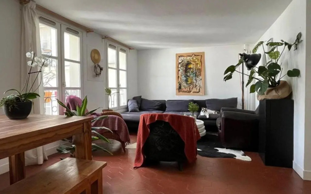 Chambres privées dans grand T4-Paris plein-centre