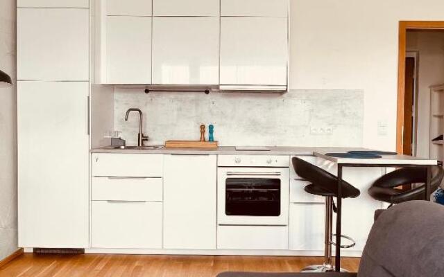White Pearl Studio with parking in Holešovice