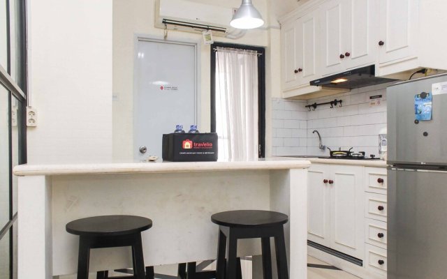 White and Nice 1BR at Bassura City Apartment