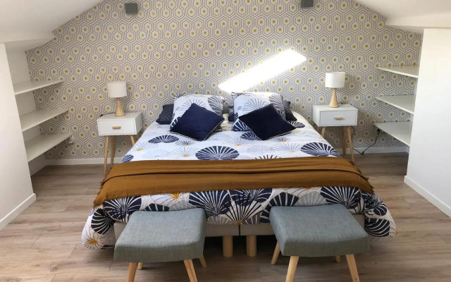 Duplex Bastié T3 calme et climatisé WiFi