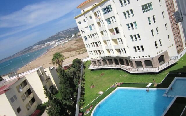 Apartment With One Bedroom In Tanger, With Wonderful Sea View, Shared Pool And Furnished Balcony 50 M From The Beach