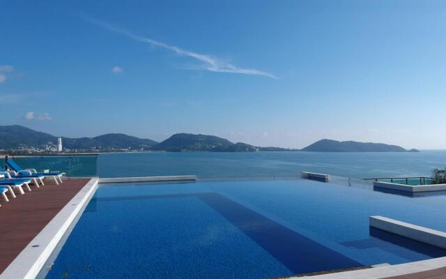 Patong sea view apartment at Privilege, rooftop pool