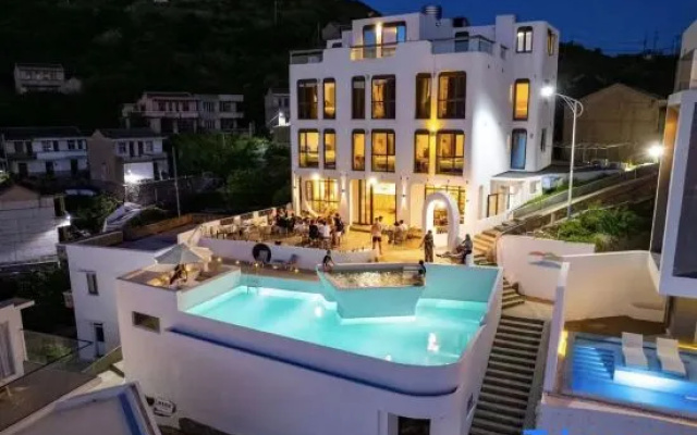 Jidong Yizhan·Seaside Light Luxury Sea View Pool Holiday Beauty Su (Shengsi Island East Cliffs Shop) – Pool – Zhoushan