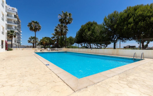 Quarteira First Line Front Beach Pool Flat View