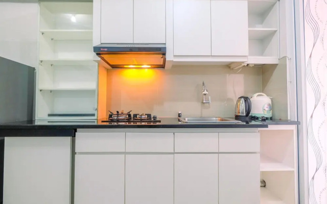 Furnished Green Pramuka 1BR Apartment with Modern Style and City View