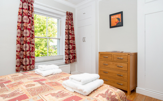 A peaceful elevated residential area within walking distance of the city